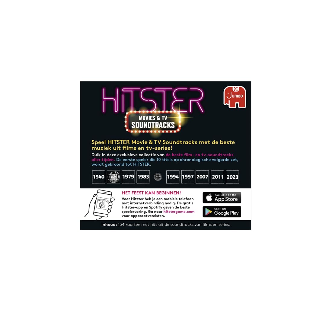 Hitster, Movies & TV Soundtracks, Expansion Set, Party Game, Music Game, Action Game