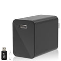 HIGSEEU 4K Smart Camera Charger with 2.4G/5Ghz Dual WiFi, 160° Wide Angle, Motion Detection, Type-C Plug Indoor Security Mini Camera for Home Pets, iOS & Android App