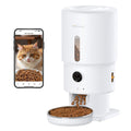 Automatic Cat Feeder with Camera - 5G WiFi Timed Cat Food Dispenser, 1080P HD Video with Night Vision, 1-15 Meals, 1-99 Portions, 2-Way Audio, Keeps Dry Food Fresh, 5L Auto Pet Feeder Also for Dogs