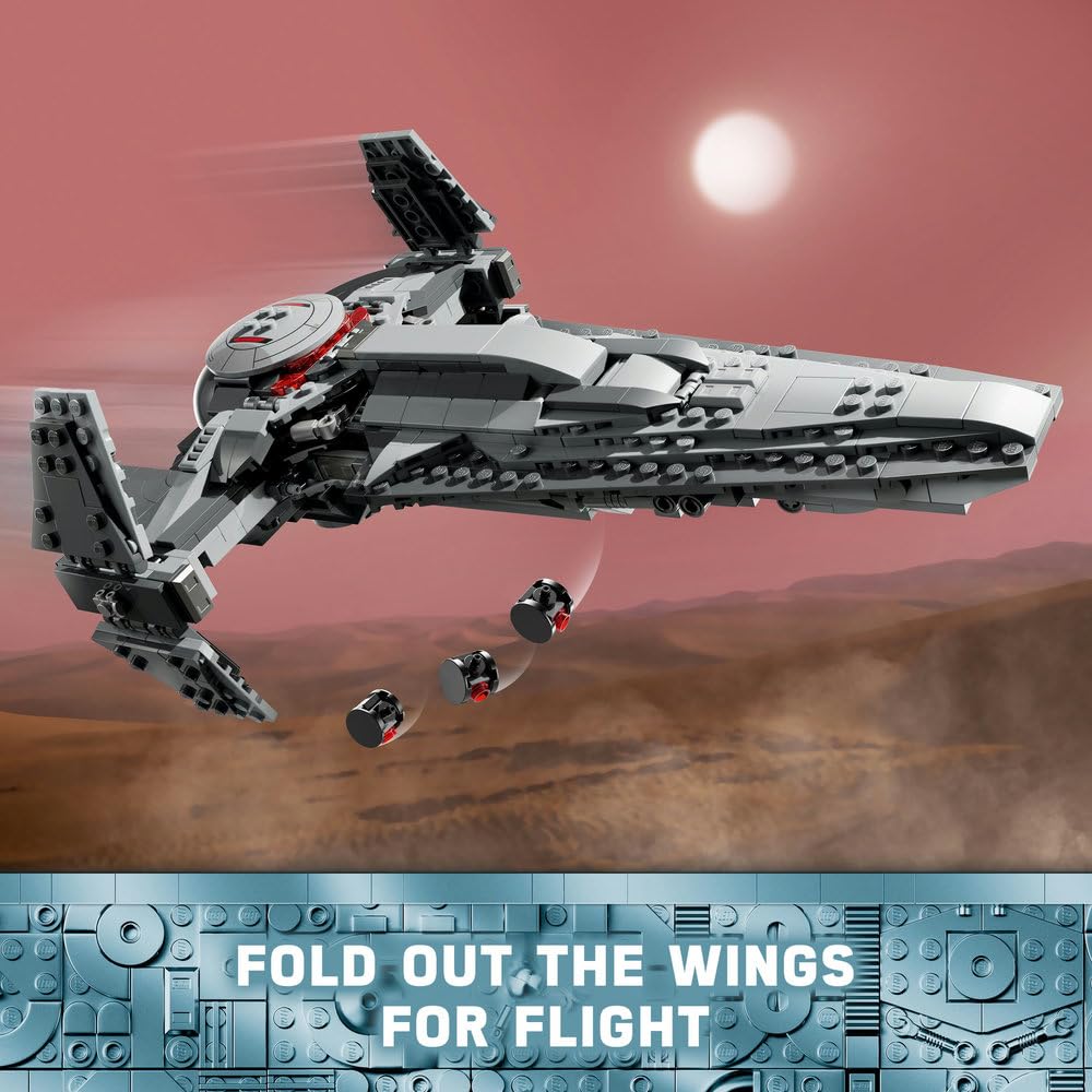 LEGO 75383 Dark Maul's Sith Infiltrator 9+ 640pcs Spaceship Building Toy for Kids