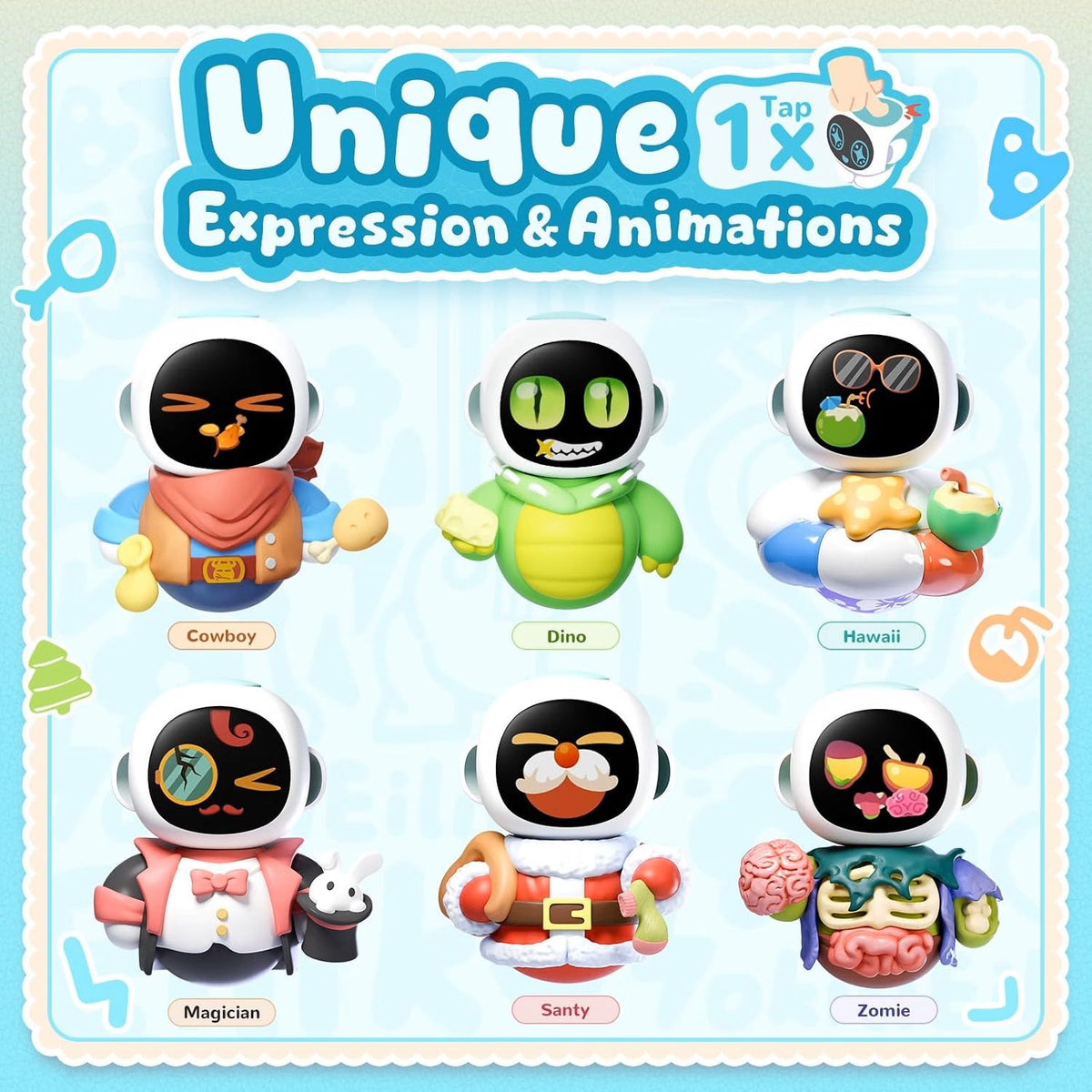 Eiliko – Your Tiny Companion Robot | AI Conversations, Expressive Faces & Living Personalities | Wearable Character Charm from the Eiliko Universe for Couples & Friends