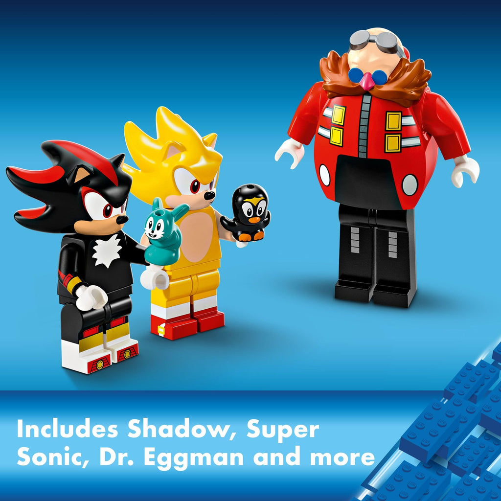 LEGO Sonic the Hedgehog: Super Sonic vs. Egg Drillster Gaming Toy with Shadow and Dr. Eggman, Toy Building Set for Boys and Girls Ages 8 and Up, 76999