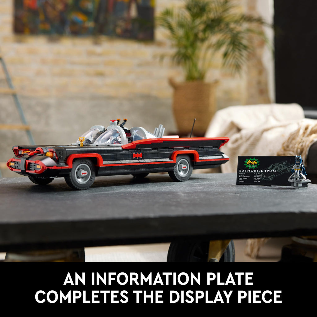 LEGO DC Batman: The Classic TV Series Batmobile, DC Collectible Car, Building Set Inspired by the 1966 Television Show’s Classic Batmobile, Creative Gift for Adults and Super Hero Fans, 76328