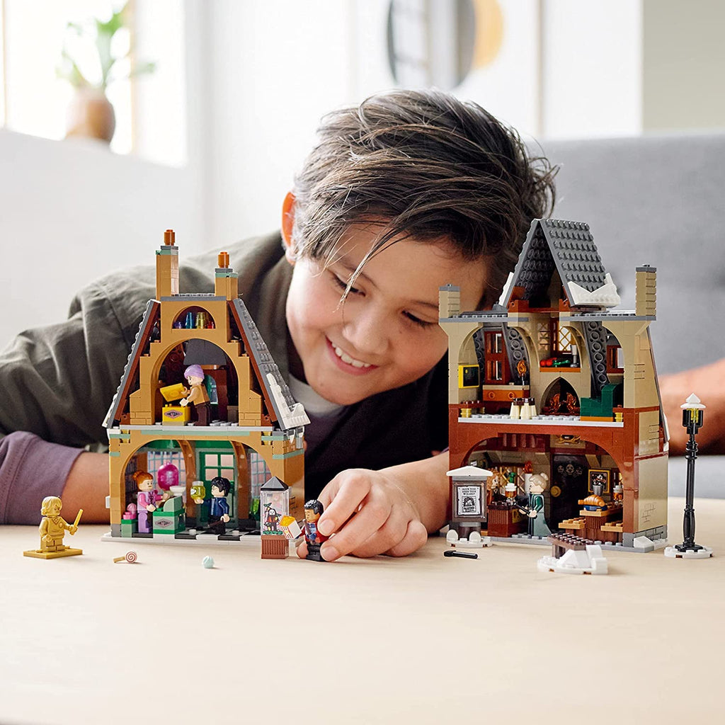 LEGO Harry Potter Hogsmeade Village Visit Building Toy 76388 20th Anniversary Harry Potter Set, Birthday Gift Idea for Kids, Girls, Boys Age 8+ Years Old with Collectible Golden Ron Weasley Minifigure