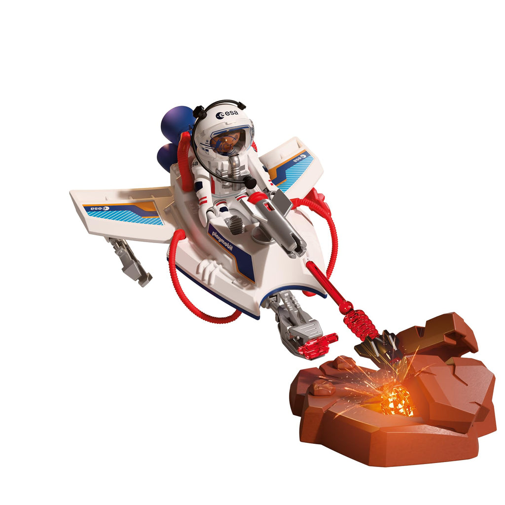 Playmobil | Space ESA | Space Glider | Astronaut Flying Vehicle with Shooting Function and Grabber arm, Space Exploration Play, Toy Set | for Children Aged 4 and up | 72013