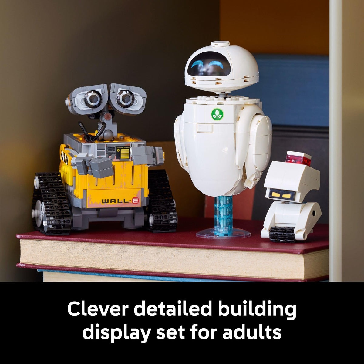 LEGO Disney & Pixar WALL-E & EVE Building Set for Adults, Ages 18+ - Home Office, Book Shelf, or Room Decor for Disney Fans - Gift Ideas for Men & Women - 43279