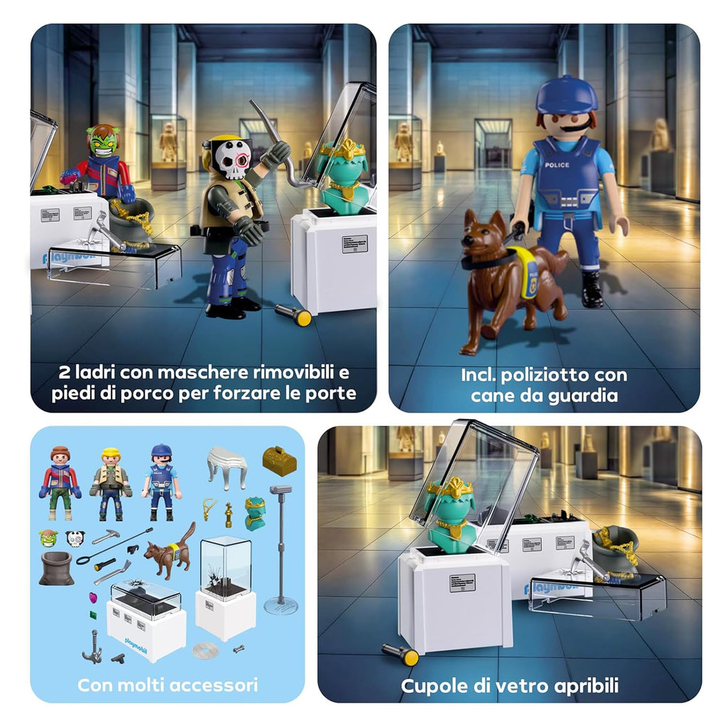 PLAYMOBIL Action Heroes Diamond Robbery Adventure Toy with Excitement and Action Promotes Role Play and Teamwork with Many Details and Accessories for Children from 4 Years 71876