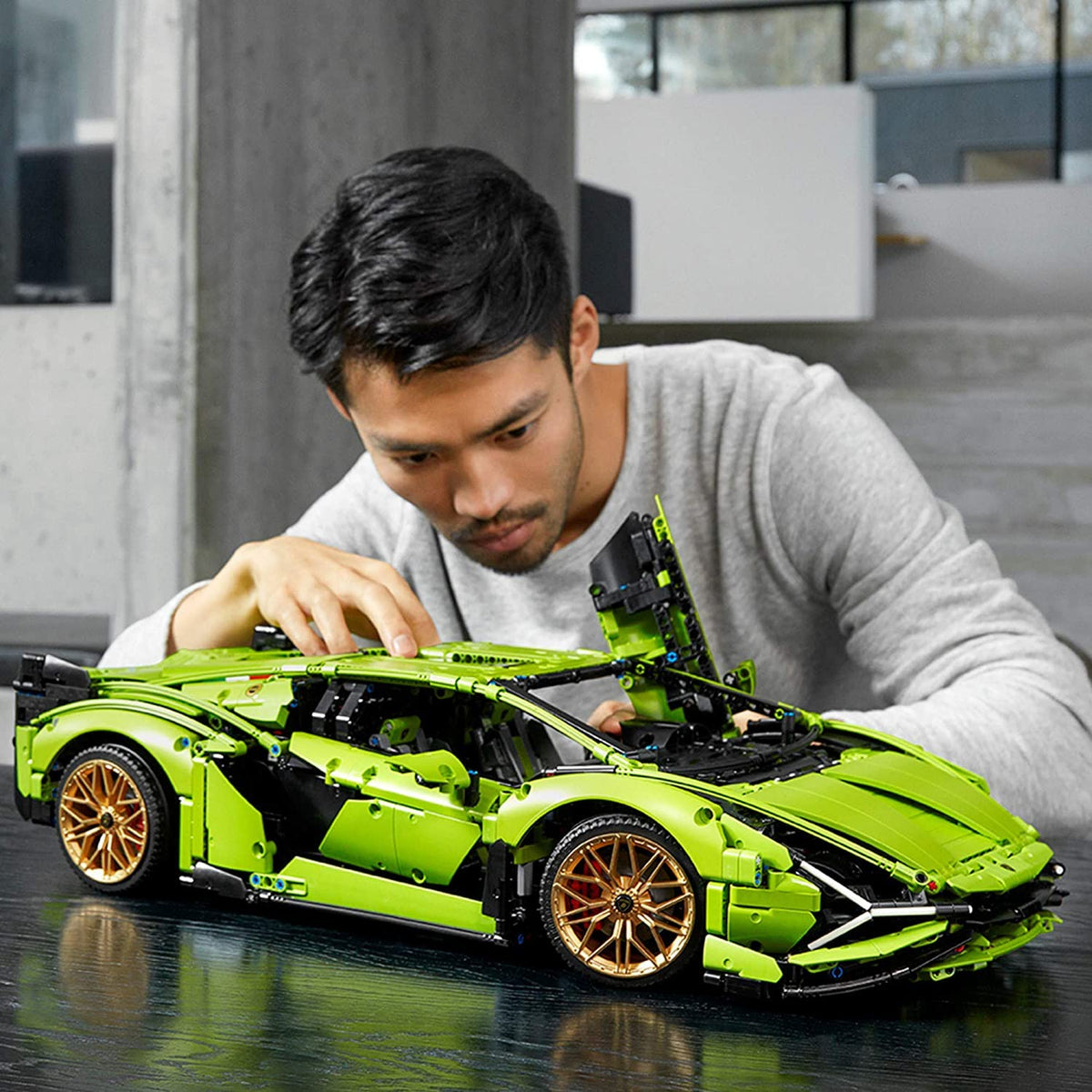 LEGO Technic Lamborghini Sián FKP 37 Building Sets for Adults - Detailed Lamborghini Model Car Kit for Men & Women, Ages 18+ Years - Display in Room as Decor - 42115