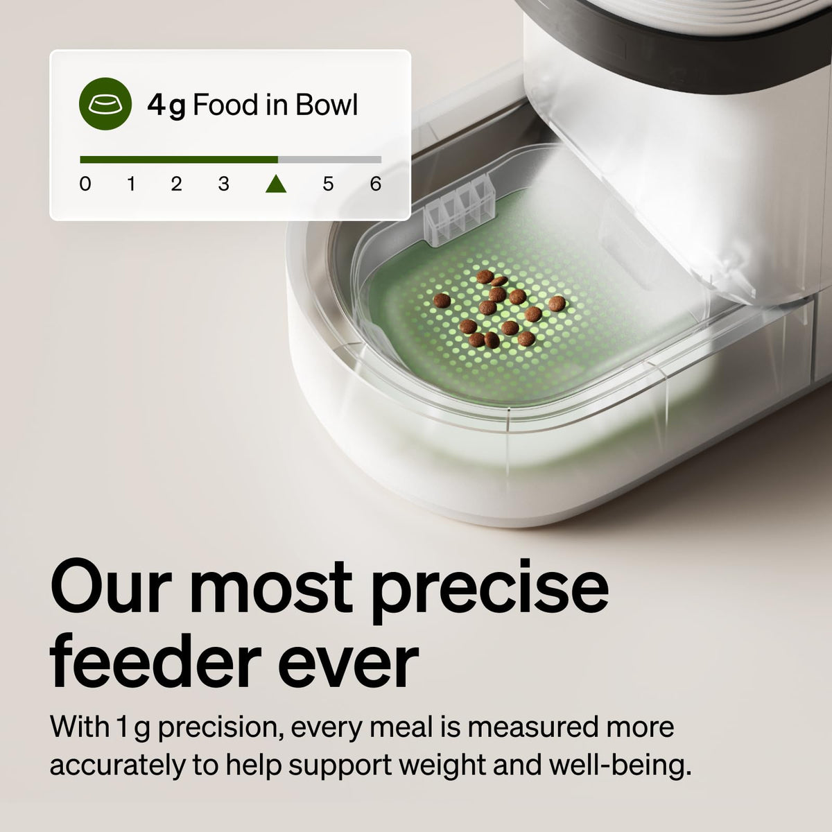 PETLIBRO Automatic Cat Feeder with Smart Scale, 5G WiFi Automatic Dog Food Dispenser with Dual Feeding Mode, 5L Pet Feeder with Low Food Sensor, Up to 10 Meals Per Day, Granary 2 White