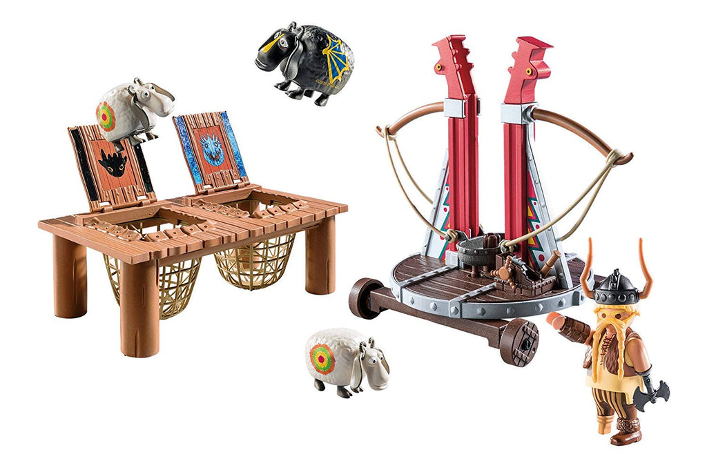 Playmobil How to Train Your Dragon Gobber The Belch with Sheep Sling