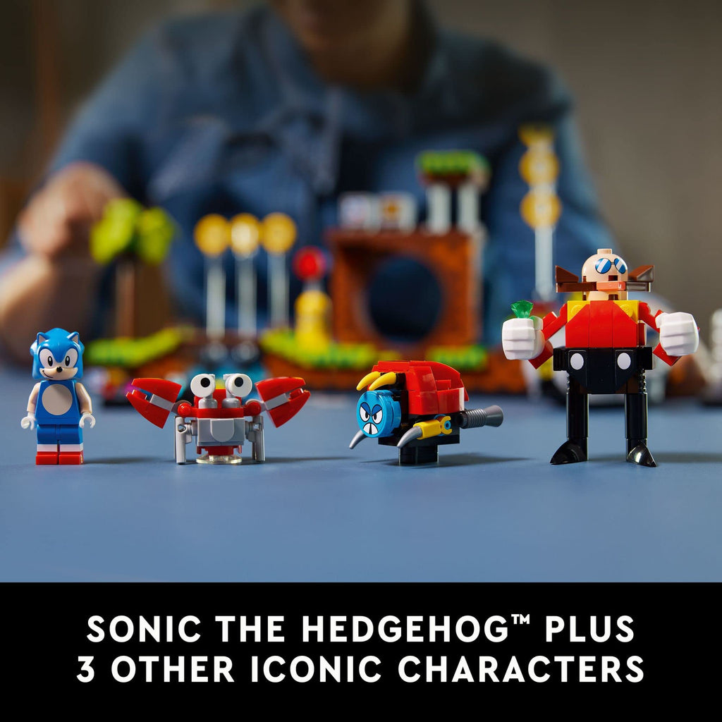 LEGO Ideas Sonic the Hedgehog – Green Hill Zone 21331 Collectible Set, Nostalgic 90's Gift Idea for Adults with Dr. Eggman Figure and Eggmobile