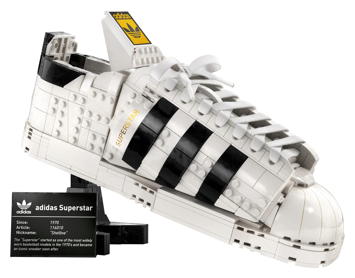 LEGO Adidas Originals Superstar 10282 Building Kit; Build and Display The Iconic Sneaker; New 2021 (731 Pieces)
