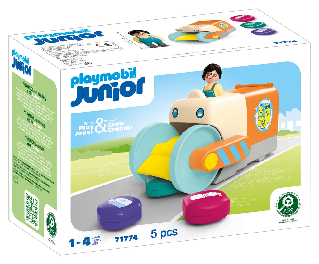 Playmobil Junior: Push and Grab Garbage Collector Vehicle