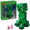 LEGO Minecraft The Creeper Kids Building Toy - Minecraft Toy for Boys & Girls, Ages 10+ - Room Decor for Gamers w/ 1st Version Creeper Minifigure - Gift for Birthdays - 21276