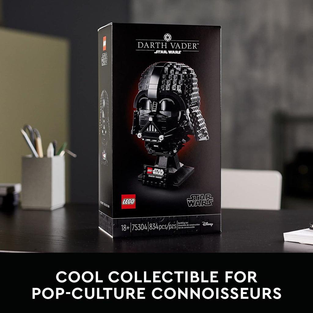 LEGO Star Wars Darth Vader Helmet Building Set for Adults - Collectible Model Kit for Men & Women, Ages 18+ Years - Gifts for Christmas for Men & Women - 75304