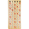 MR CHIPS Large 14.75" L x 6.75" W Jam-Proof Finger Tip Bingo Master Board Card with Large 3/4" Sliding Windows, Thick 5 Ply Cardboard, Tan Woodgrain Style, Perfect for Tracking Bingo Games