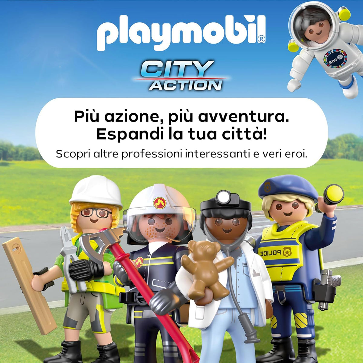 PLAYMOBIL Action Heroes Diamond Robbery Adventure Toy with Excitement and Action Promotes Role Play and Teamwork with Many Details and Accessories for Children from 4 Years 71876