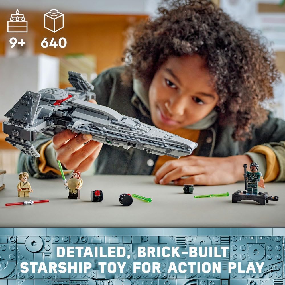 LEGO 75383 Dark Maul's Sith Infiltrator 9+ 640pcs Spaceship Building Toy for Kids