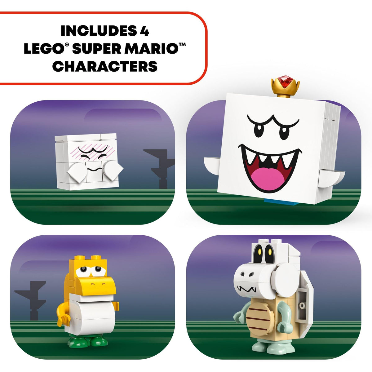 LEGO Super Mario King Boo's Haunted Mansion - Building Toy for Kids Ages 8+ - Mario Toy W/ 4 Minifigures - Gift for Boys, Girls, & Gamers - 71436