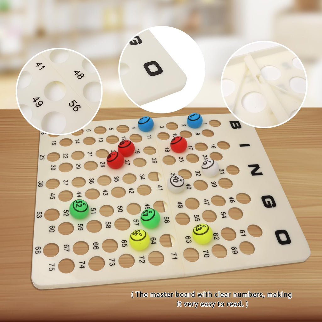GSE Professional Bingo Master Board for 1.5" Balls, Large Calling Board
