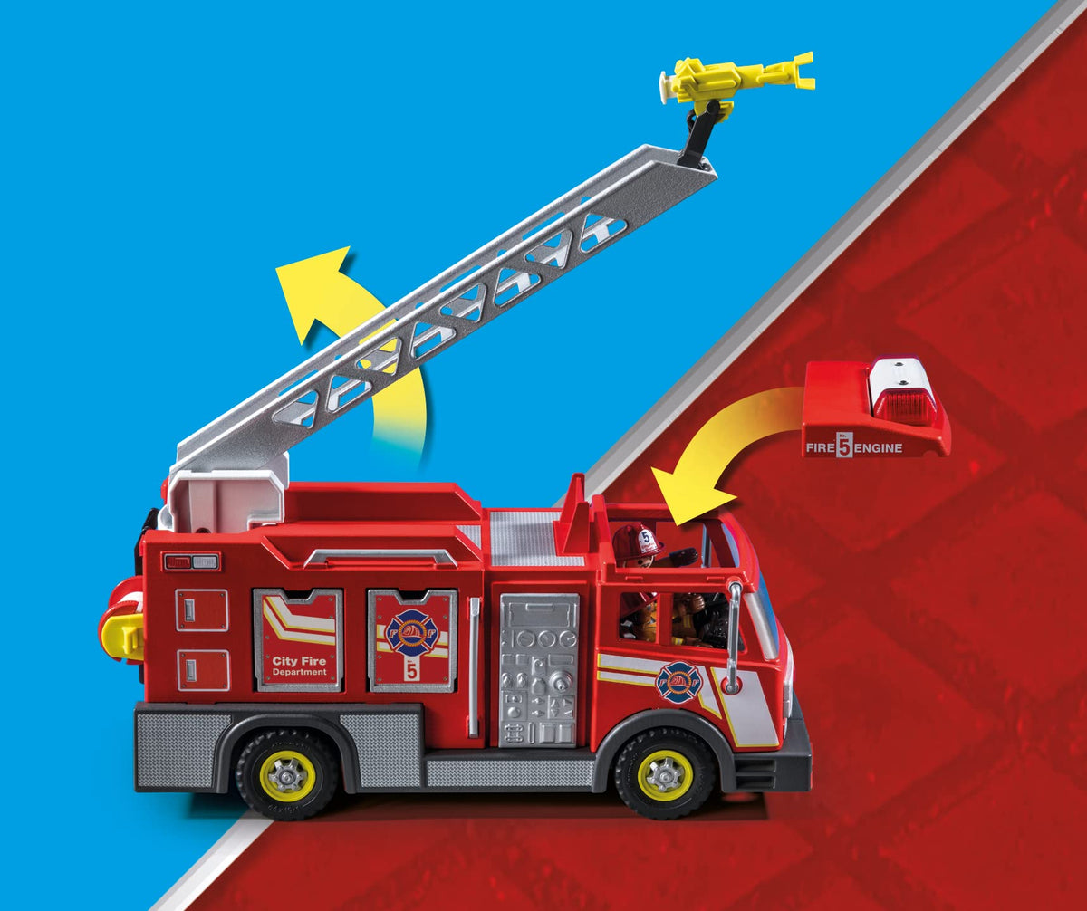 Playmobil Fire Truck with Accessories and 2 Figures