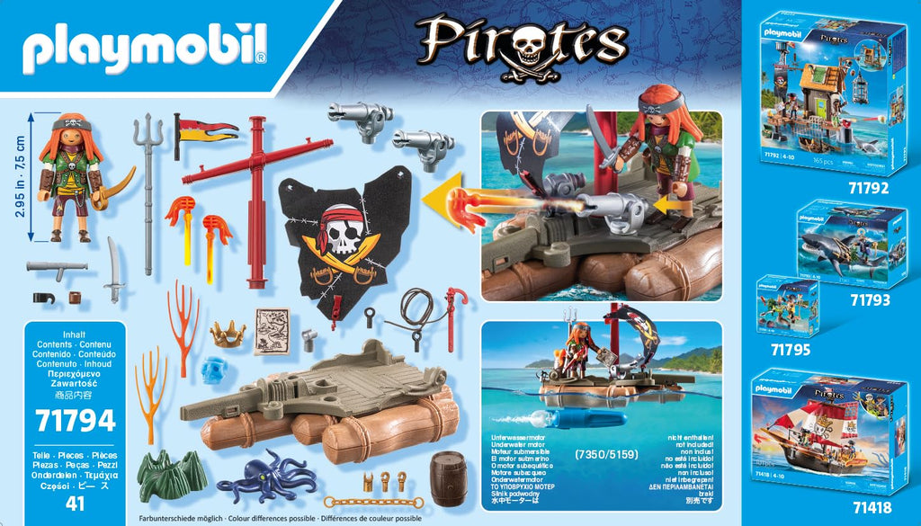 Playmobil Pirate Raft with Treasure