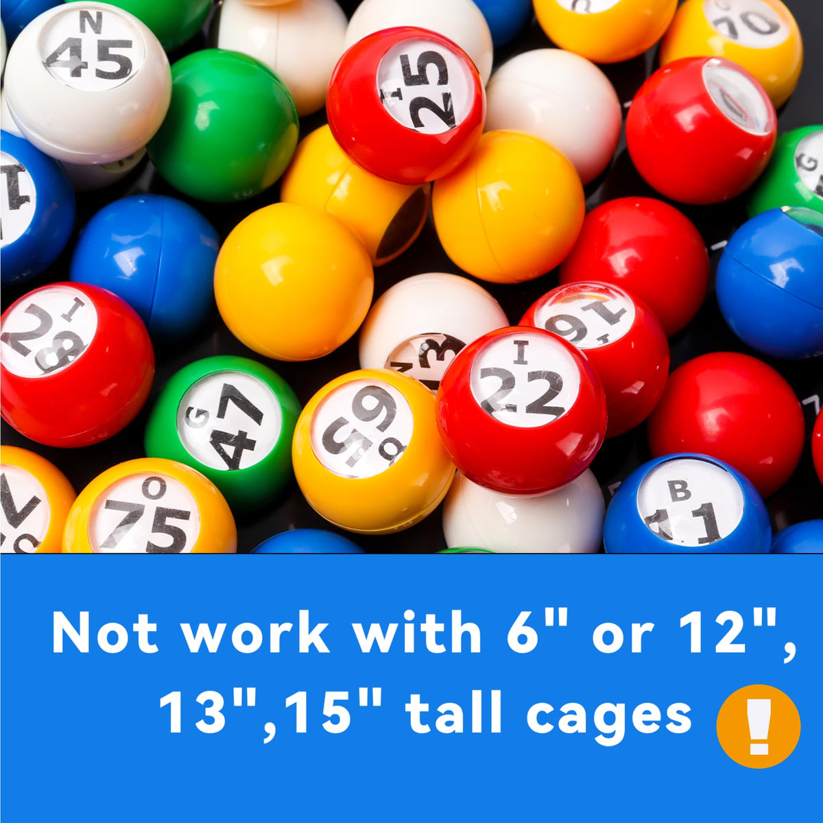 GSE Professional Black Bingo Master Board and 7/8-Inch Multi-Color Balls