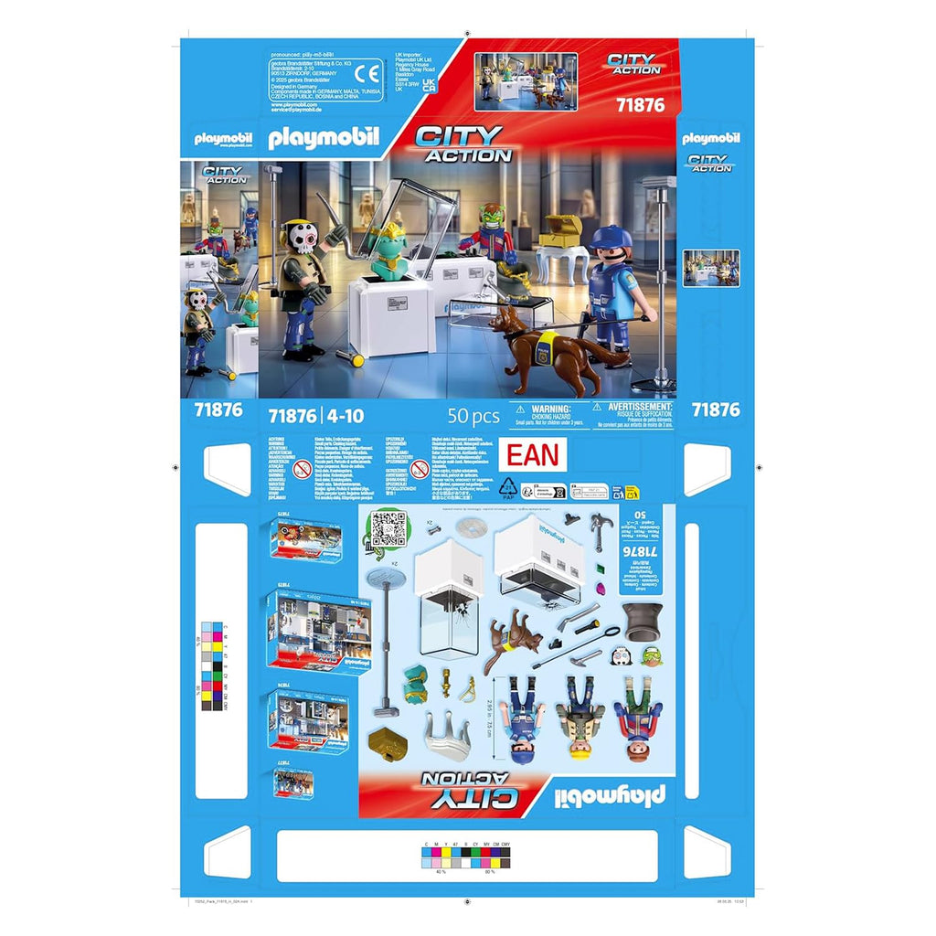 PLAYMOBIL Action Heroes Diamond Robbery Adventure Toy with Excitement and Action Promotes Role Play and Teamwork with Many Details and Accessories for Children from 4 Years 71876