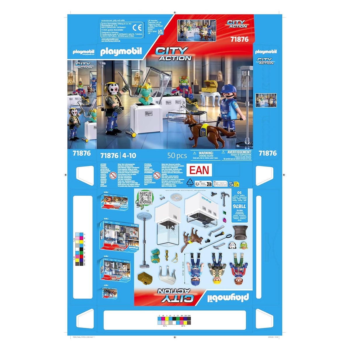 PLAYMOBIL Action Heroes Diamond Robbery Adventure Toy with Excitement and Action Promotes Role Play and Teamwork with Many Details and Accessories for Children from 4 Years 71876
