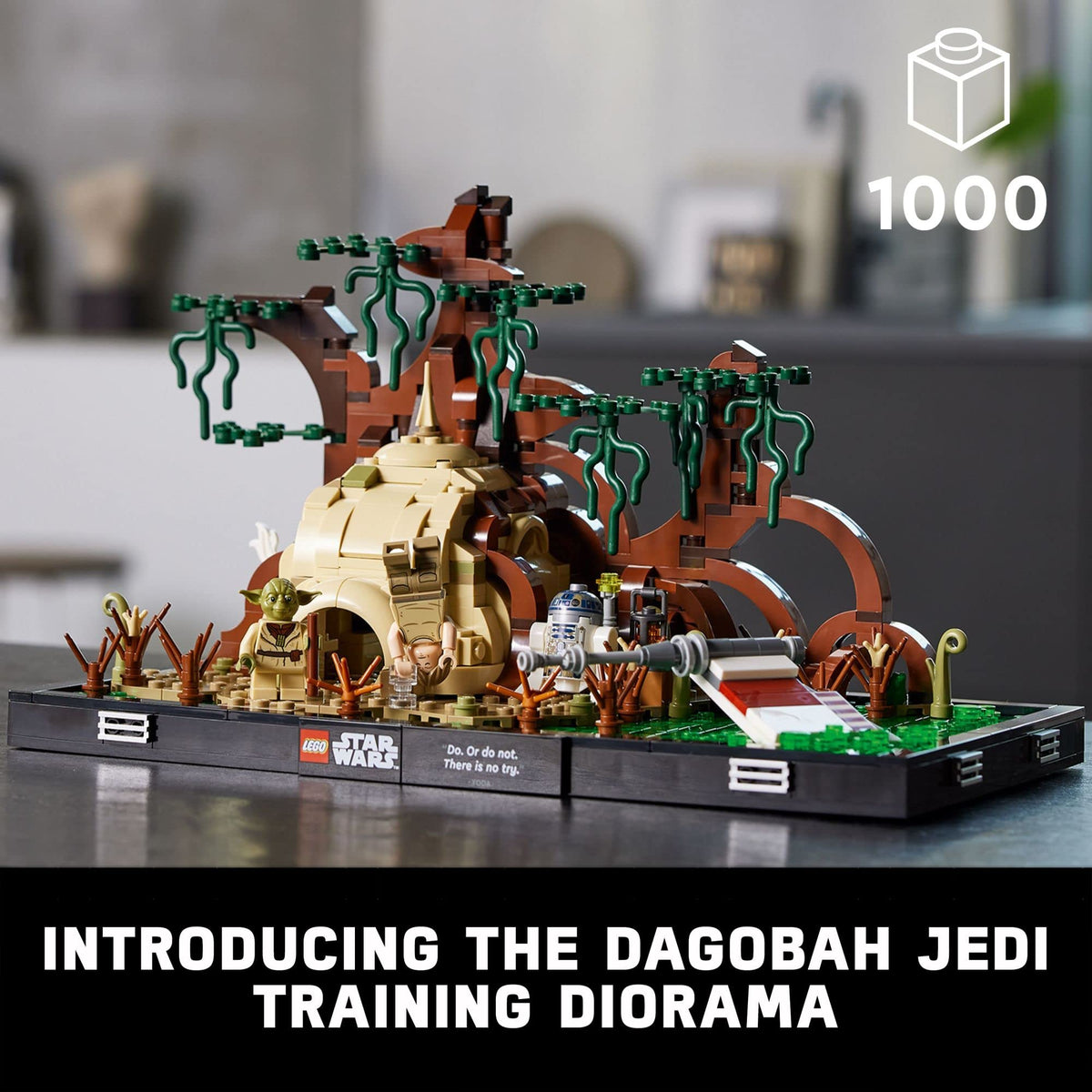 LEGO Star Wars Dagobah Jedi Training Diorama 75330 Set - Complete Series with Yoda and R2-D2 Minifigures, and Luke Skywalker’s X-Wing, Birthday Gift Idea for Adults, Men, Women, Room Décor Memorabilia