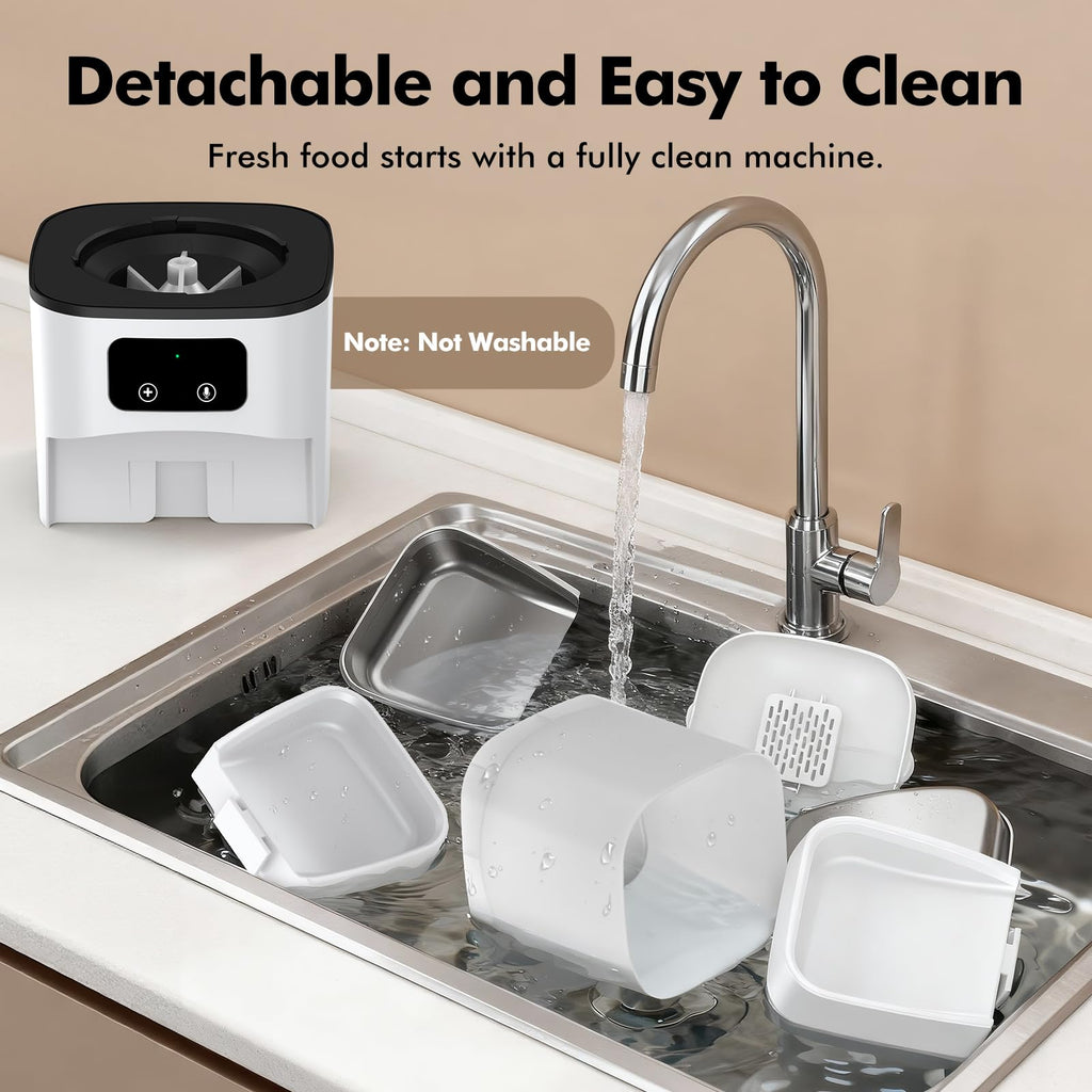 Automatic Cat Feeder for 2 Cats, Smart APP Control, 6L/25Cup Large Capacity