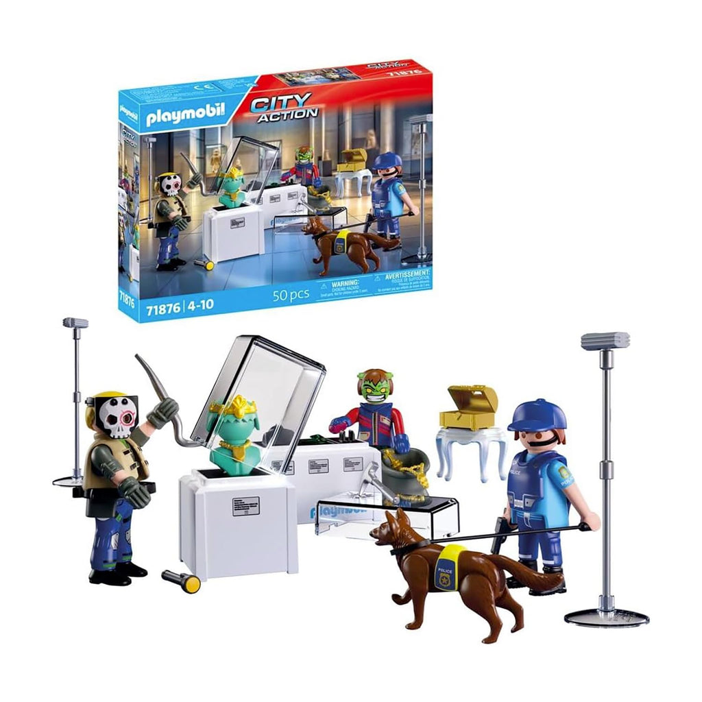 PLAYMOBIL Action Heroes Diamond Robbery Adventure Toy with Excitement and Action Promotes Role Play and Teamwork with Many Details and Accessories for Children from 4 Years 71876