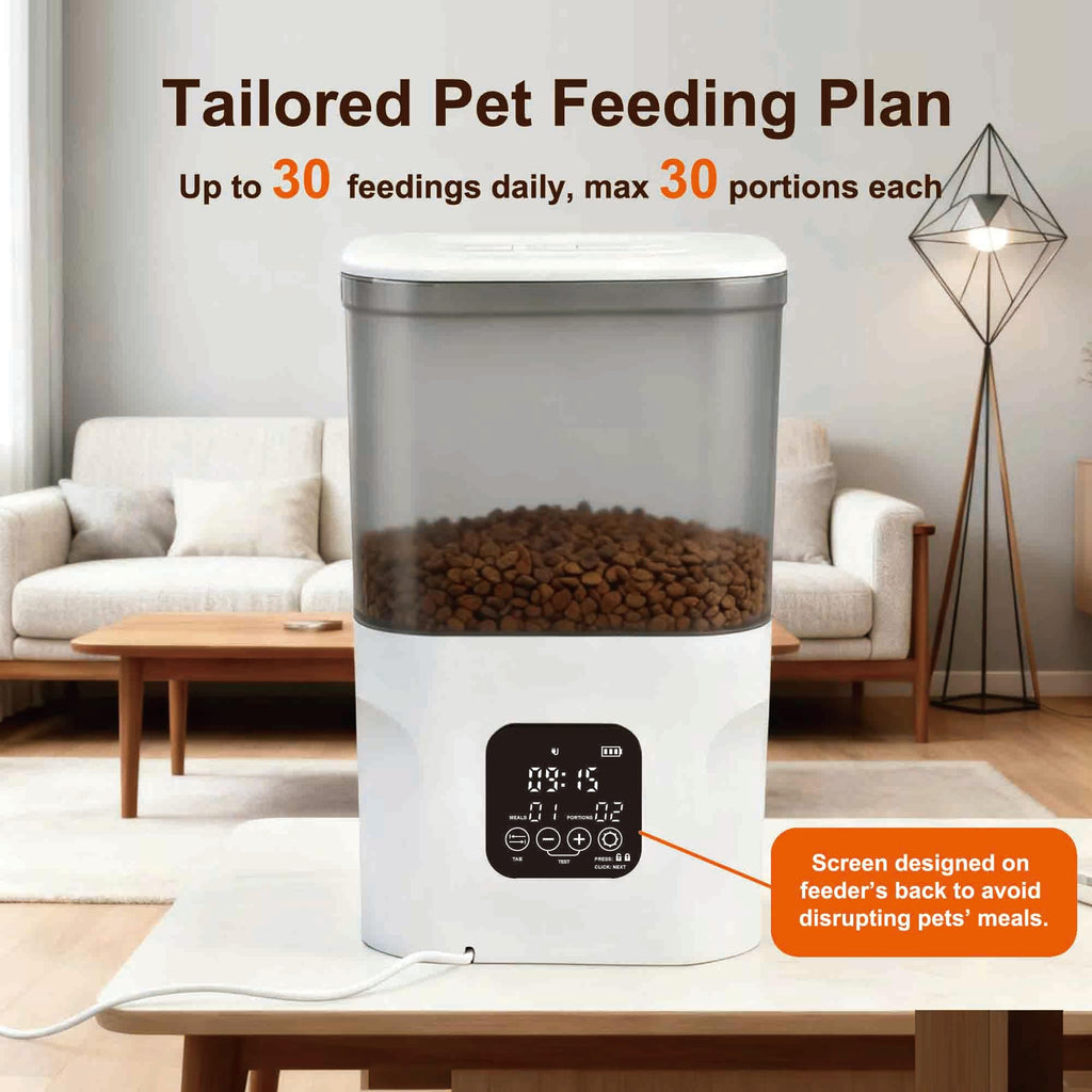HIFAY ATX4 Automatic Cat Feeder – 4L Timed Cat Dry Food Dispenser ， All the Food Could be dispensed Normally After the Power outages, Auto Pet Feeder for Cats and Dogs