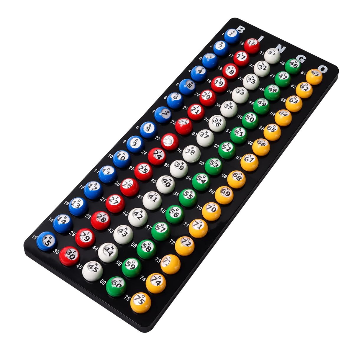 GSE Professional Black Bingo Master Board and 7/8-Inch Multi-Color Balls
