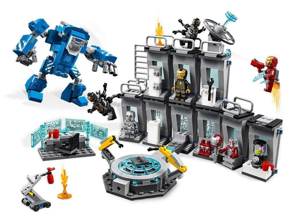 LEGO Marvel Avengers Iron Man Hall of Armor 76125 Building Kit - Marvel Tony Stark Iron Man Suit Action Figures (524 Pieces)
