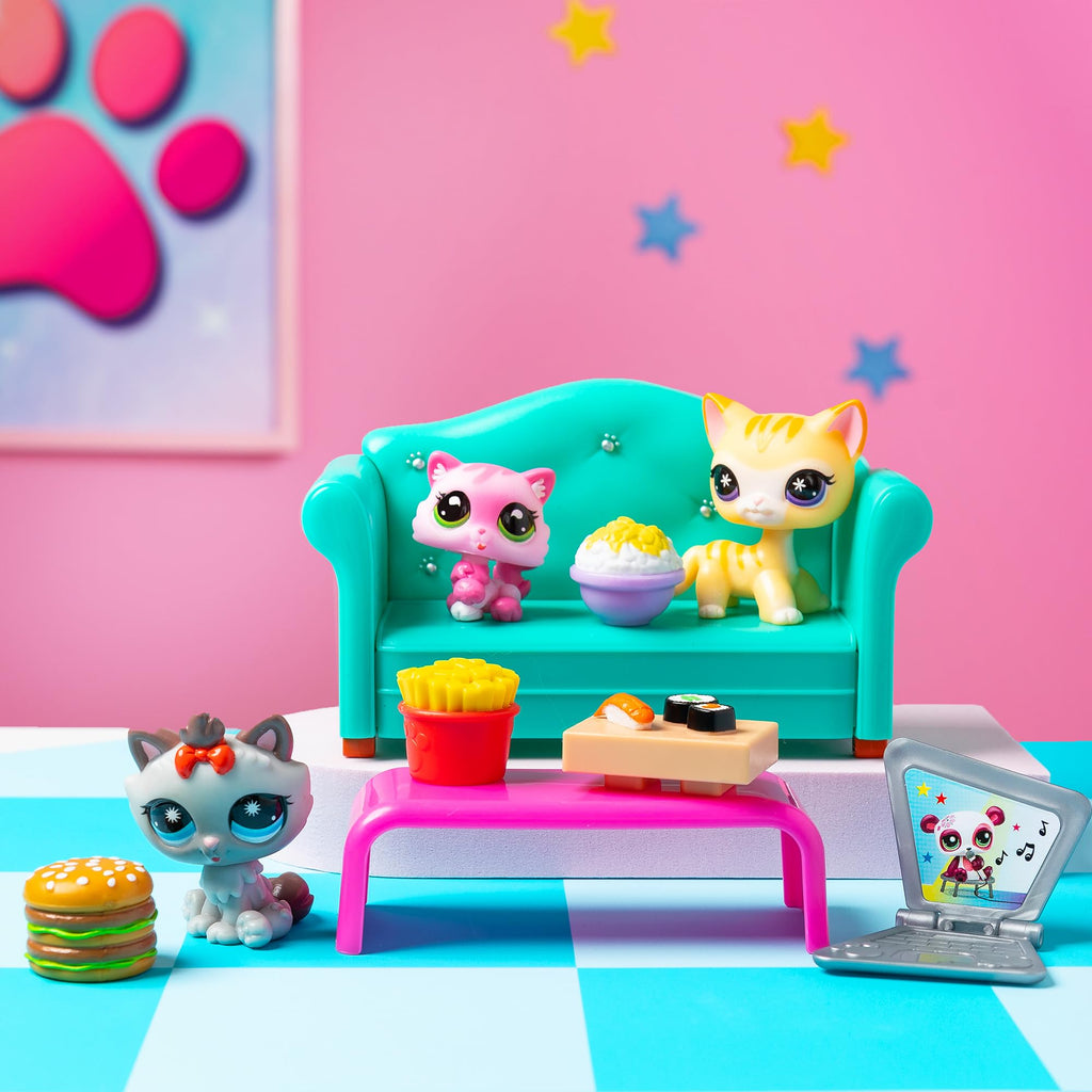 Littlest Pet Shop - Diner Dash Play Pack, Gen 7 Authentic LPS Bobble Head Toy Figure, Collectible Toy Animal, Ages 4+ - Amazon Exclusive