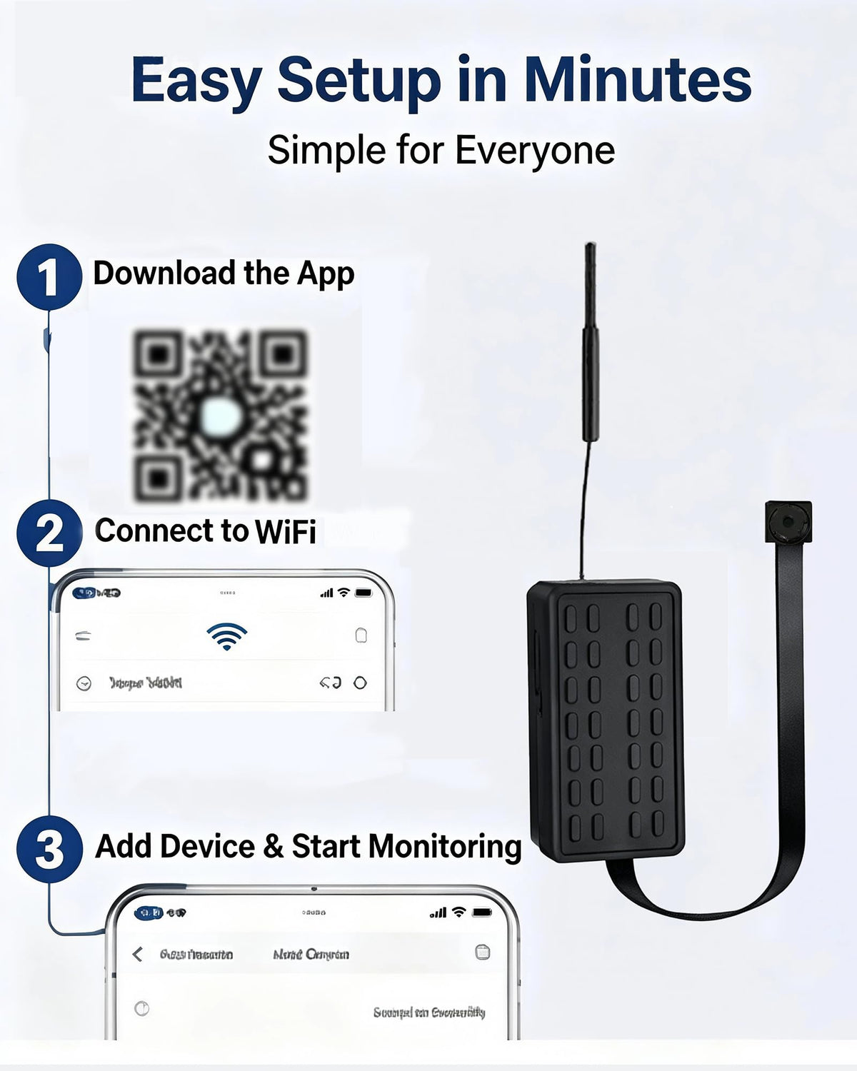 SHQQNM 4K Mini WiFi Camera DIY Module, Dual-Band 2.4G/5G Wireless Security Camera, Tiny Nanny Cam with Motion Detection, Remote Viewing, SD Card Storage for Home, Pet, Office Monitoring
