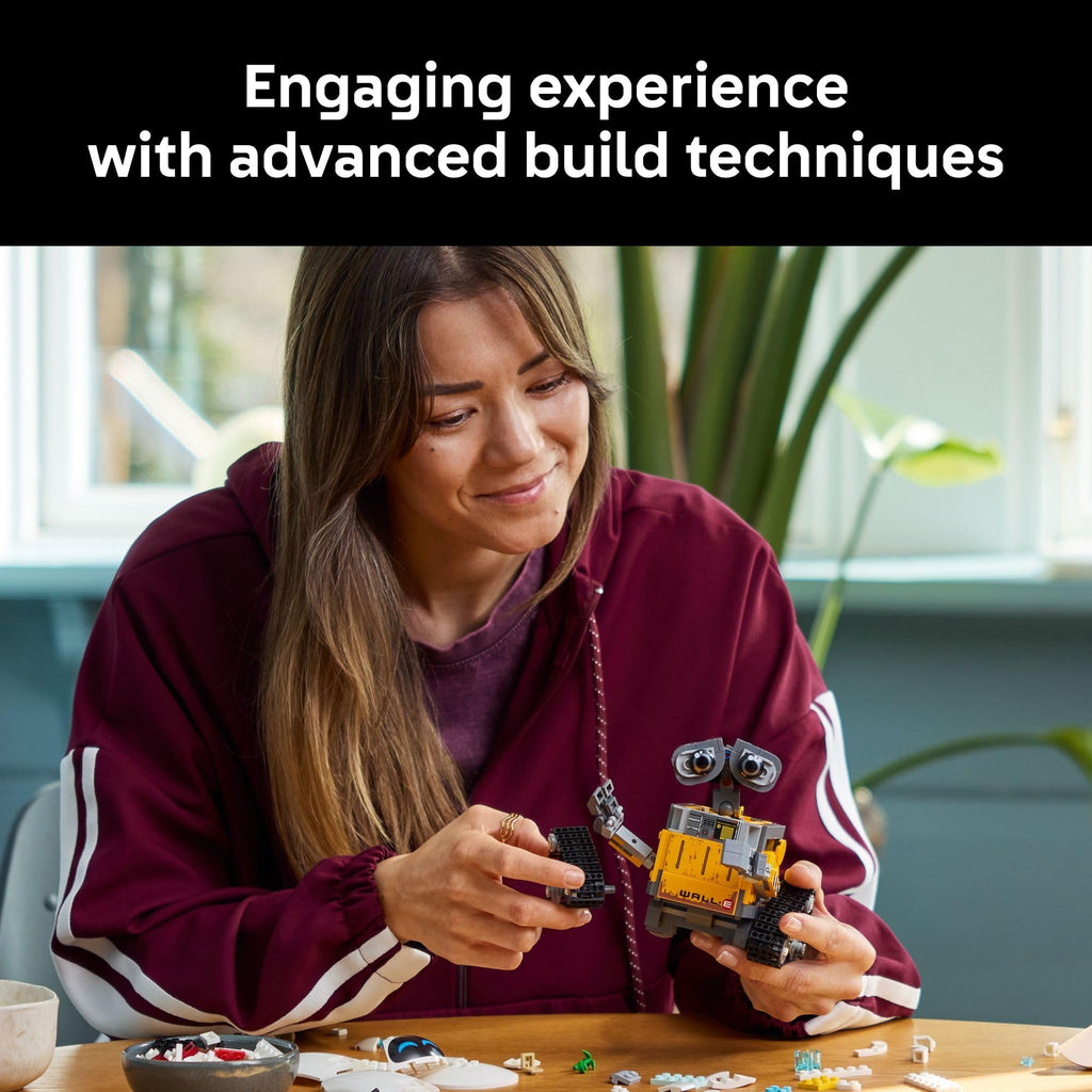 LEGO Disney & Pixar WALL-E & EVE Building Set for Adults, Ages 18+ - Home Office, Book Shelf, or Room Decor for Disney Fans - Gift Ideas for Men & Women - 43279