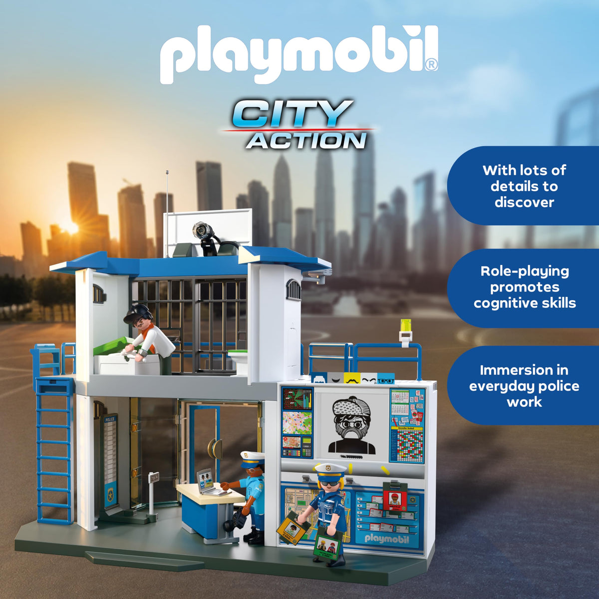 Playmobil Police Station with Investigation Room