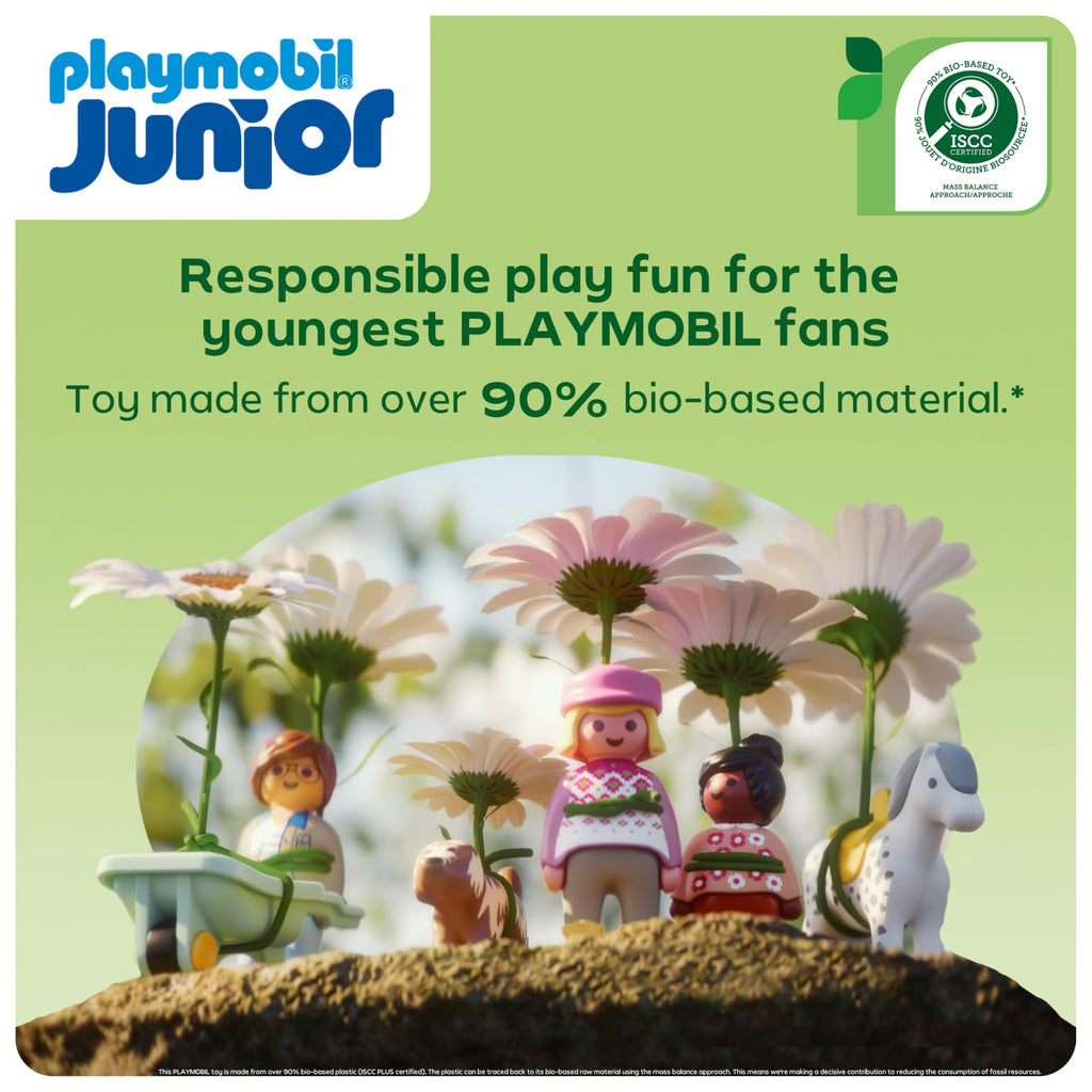 Playmobil Junior: Tractor with Load and Drop Planter