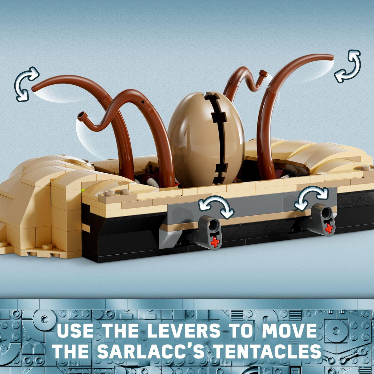 LEGO Star Wars: Return of the Jedi Desert Skiff & Sarlacc Pit, Vehicle Building Set with 25th Anniversary Minifigure Nien Nunb, Collectible Toy for Star Wars Fans, Gift for Kids Ages 9 and Up, 75396