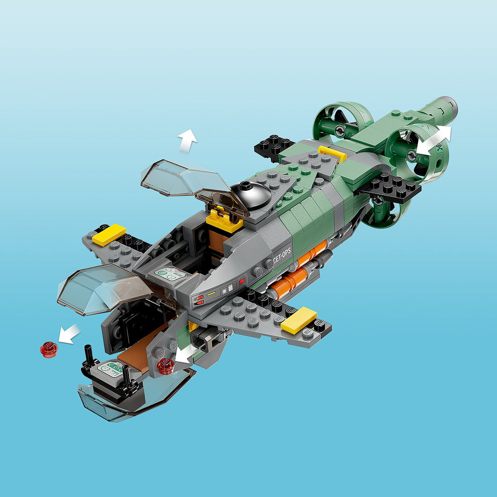 LEGO Avatar: The Way of Water Mako Submarine 75577 Buildable Toy Model, Underwater Ocean Set with Alien Fish and Stingray Figures, Movie Gift for Kids and Movie Fans