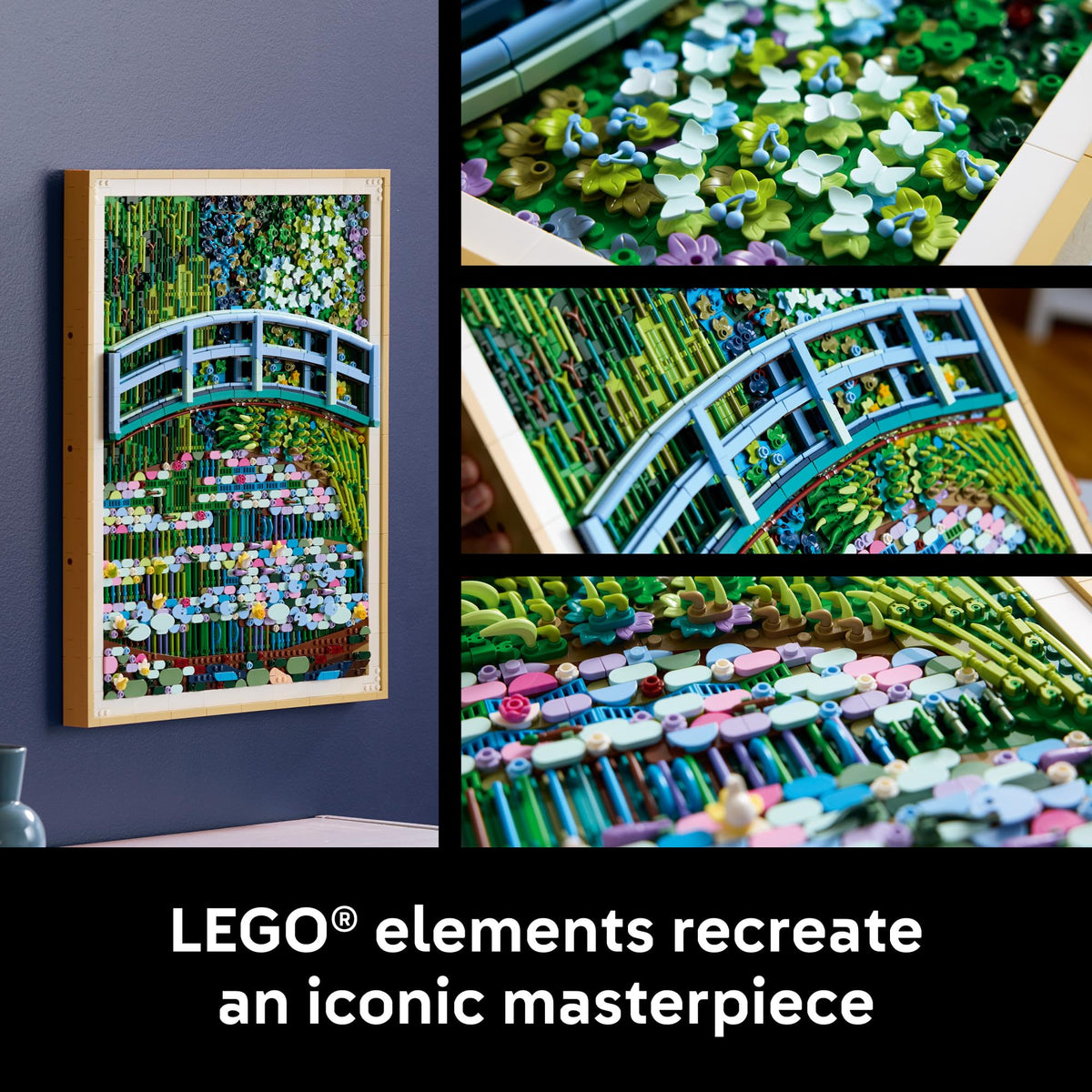 LEGO Art Claude Monet – Bridge Over a Pond of Water Lilies 31220