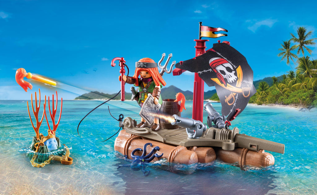 Playmobil Pirate Raft with Treasure