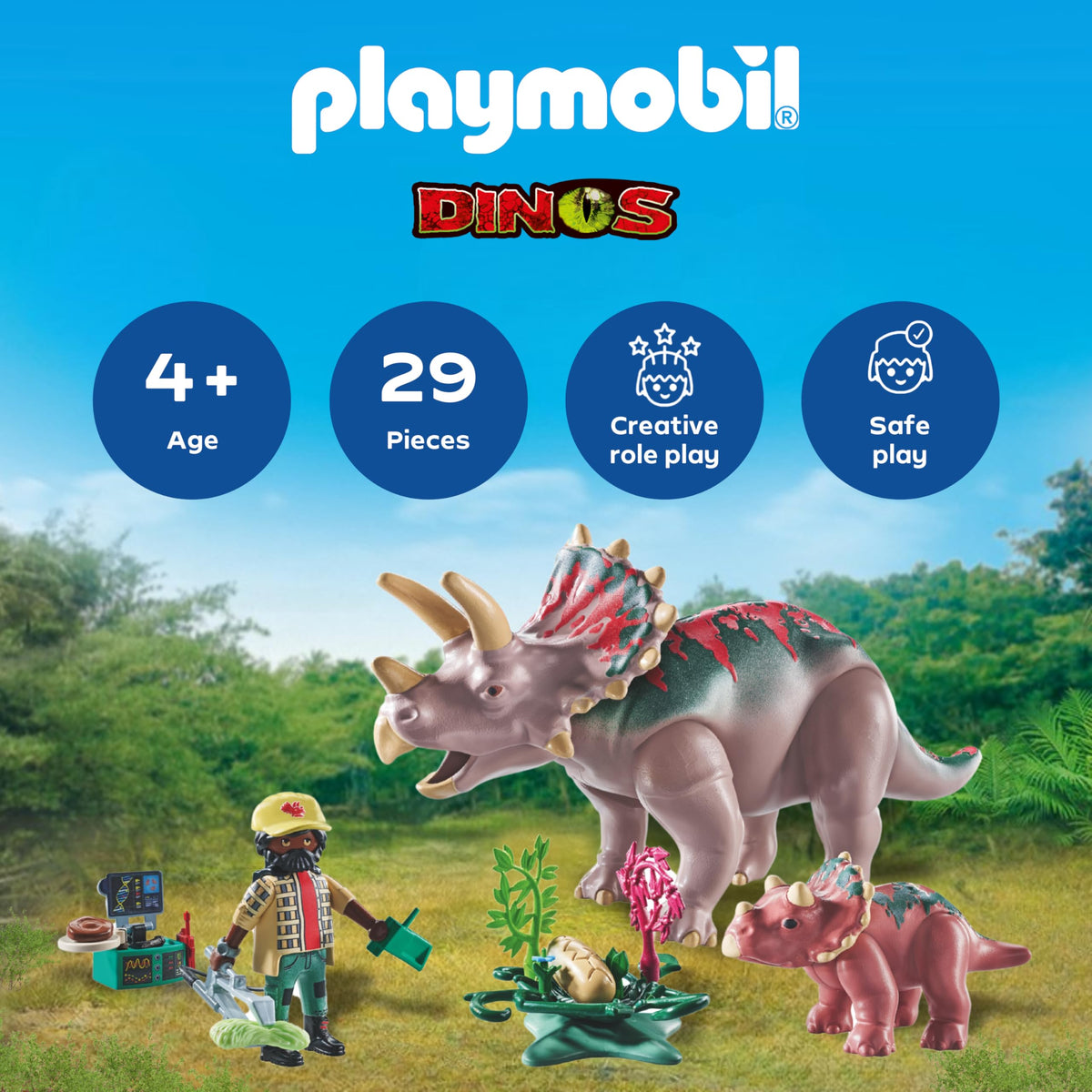 Playmobil Triceratops Family