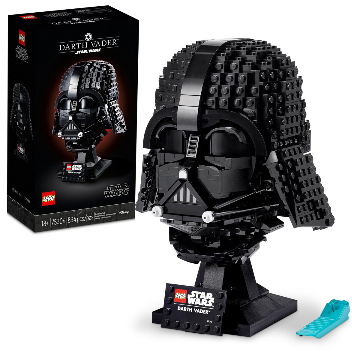LEGO Star Wars Darth Vader Helmet Building Set for Adults - Collectible Model Kit for Men & Women, Ages 18+ Years - Gifts for Christmas for Men & Women - 75304