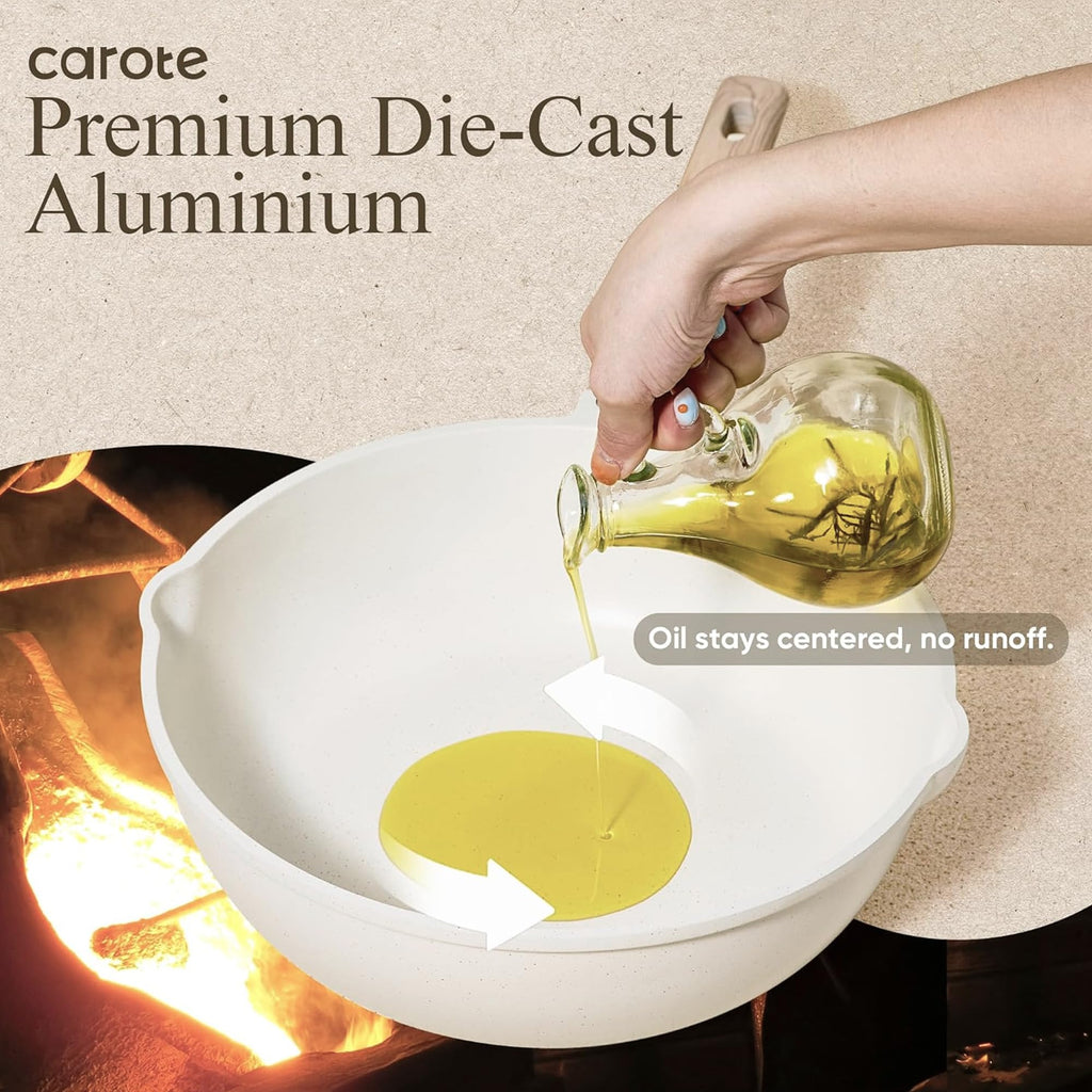 CAROTE 21pcs Pots and Pans Set, Nonstick Cookware Sets, with Egg Pan