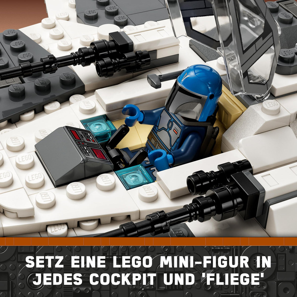 LEGO Star Wars Mandalorian Fang Fighter vs TIE Interceptor Building Set with Two Starfighters Construction Toy for Kids with 3 Minifigures, and Droid Figure, Collectible Gift Idea, from 9 Years 75348
