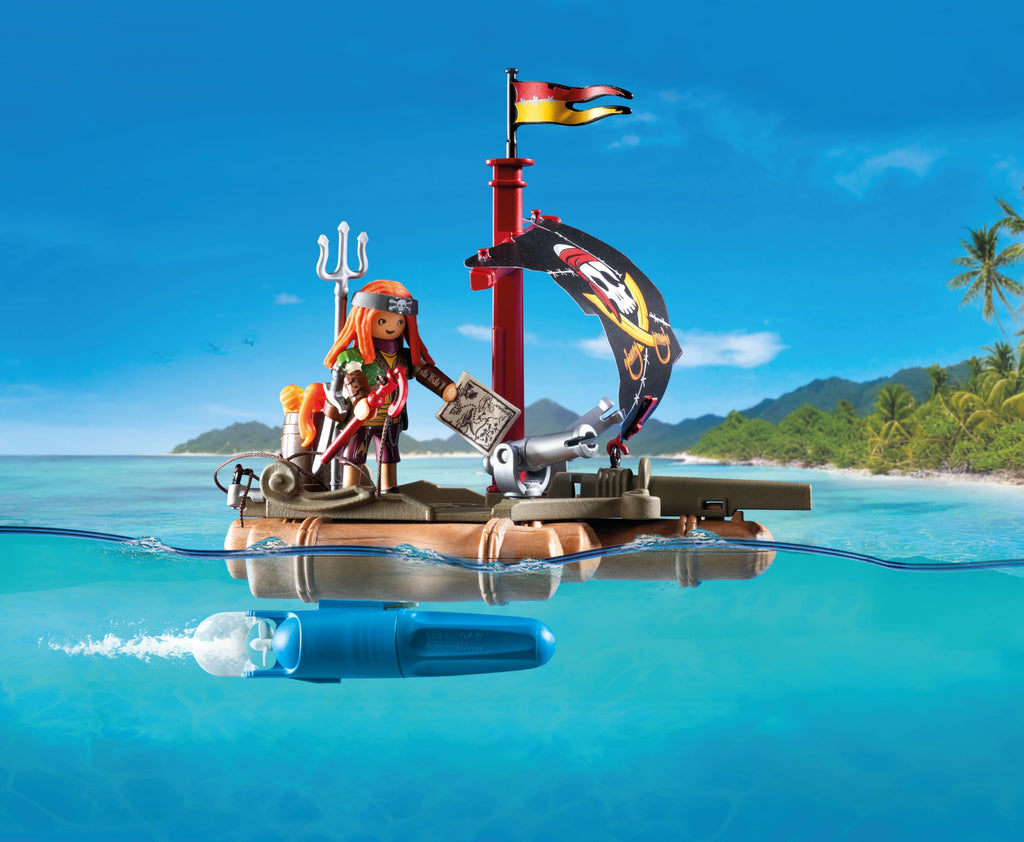 Playmobil Pirate Raft with Treasure