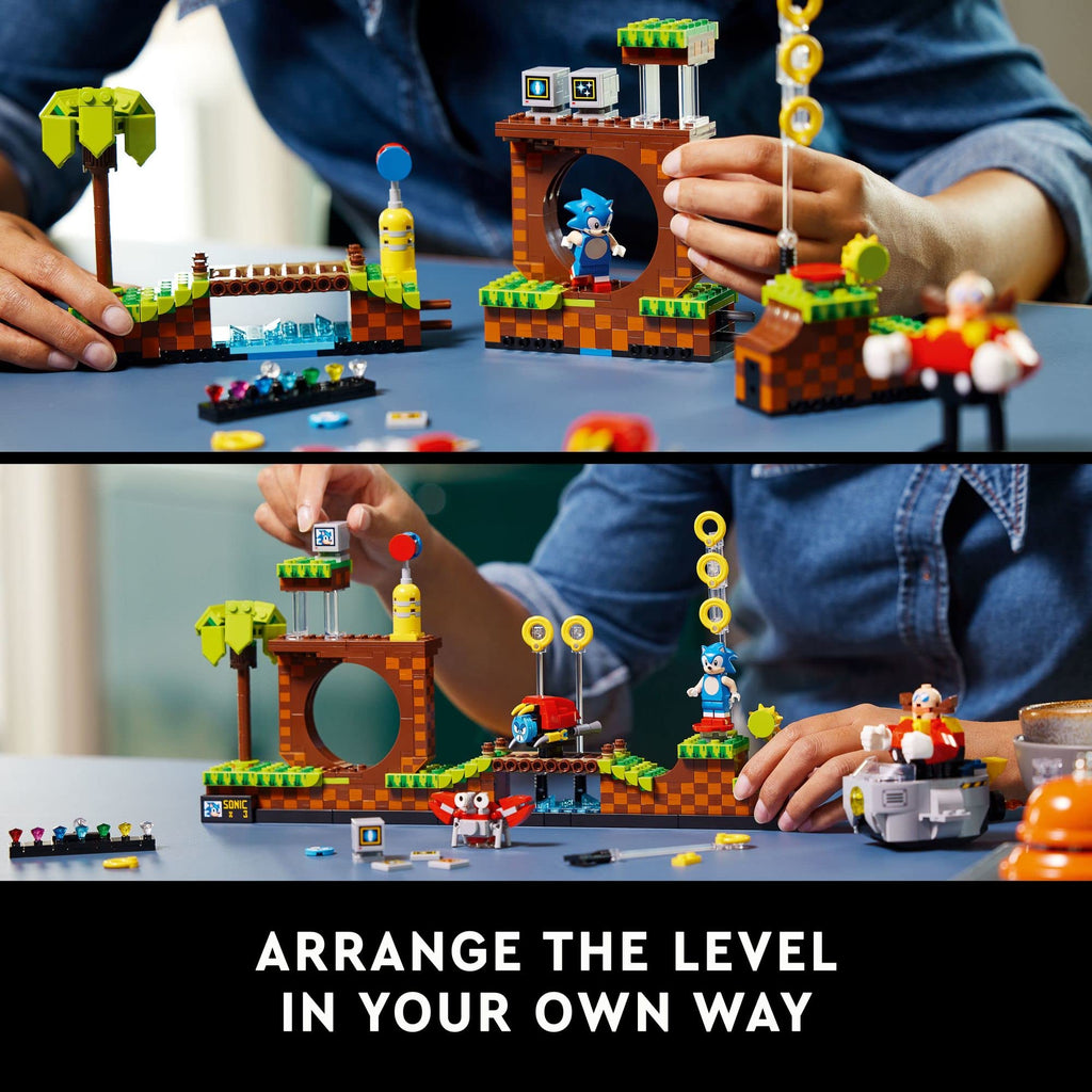 LEGO Ideas Sonic the Hedgehog – Green Hill Zone 21331 Collectible Set, Nostalgic 90's Gift Idea for Adults with Dr. Eggman Figure and Eggmobile